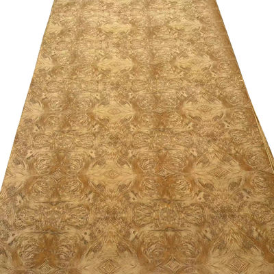 Golden Madrone Burl Veneer 4 * 8 Feet High End Gold Madrone Burl Veneer Đồ nội thất Bàn tường Cửa gỗ Veneer