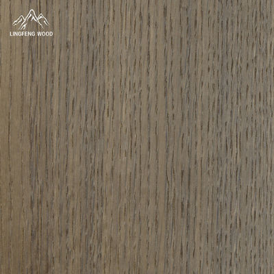 Khói Hoa Kỳ Oak Veneer Quarter Cut 0.45mm Điều trị Khói chiều rộng 130-350mm