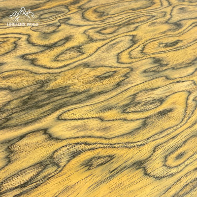 Vân Gỗ Burl Màu 0.4mm Kích thước 2500*640mm Gỗ Veneer Kỹ Thuật cho Đồ Nội Thất