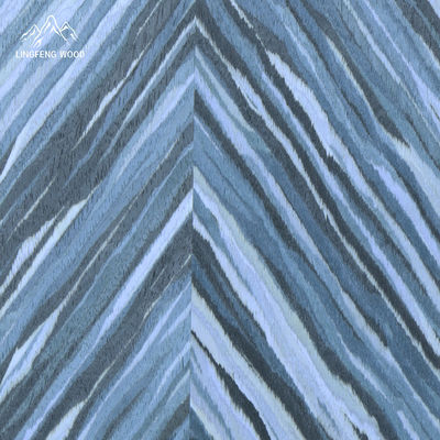 Veneer Kỹ Thuật Sơn Mực Màu Xanh 0.4mm Dùng cho Đồ Gỗ Ayous